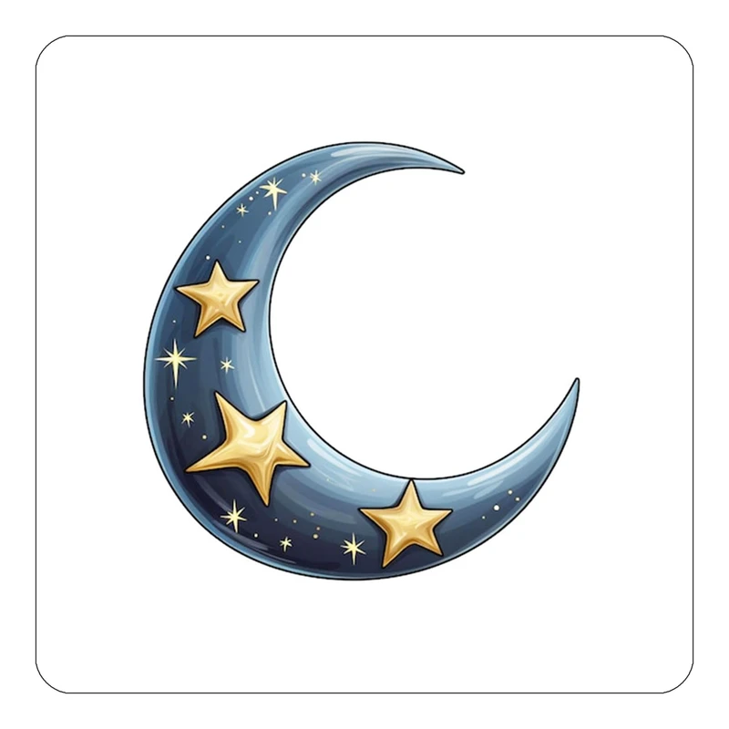 مگنت کاکتی طرح ماه و ستاره مدل mp54468