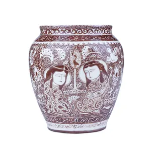 گلدان سفالی طرح نقاشی