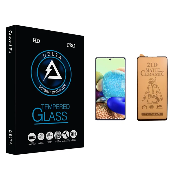 محافظ صفحه نمایش سرامیکی دلتا مدل HD مناسب برای گوشی موبایل سامسونگ Galaxy A71