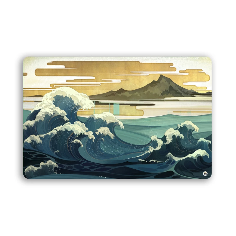 ماوس پد مخصوص بازی شادیت مدل نقاشی موج کد1042 سایز 37*24 سانتی متر