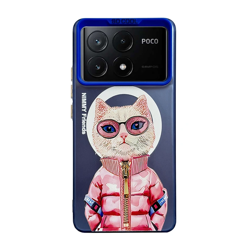 کاور مدل گربه کد 08 مناسب برای گوشی موبایل شیائومی Poco X6 Pro