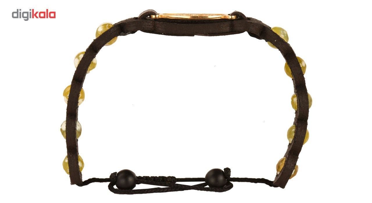 دستبند زنانه کهن چرم طرح تولد آذر مدل BR284-9-4 -  - 9