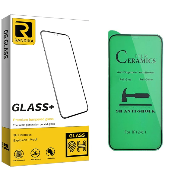 محافظ صفحه نمایش سرامیکی راندیکا مدل GLD مناسب برای گوشی موبایل اپل iPhone 12