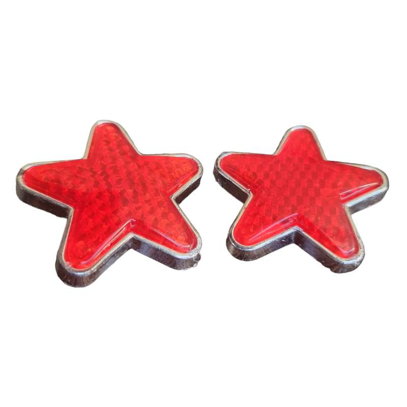 شبرنگ کمک جلو موتورسیکلت طرح ستاره ای بسته دو عددی