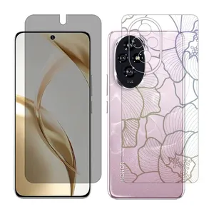 Glass Together model Privacy screen protector suitable for Honor 200 mobile phone with back cover sticker
