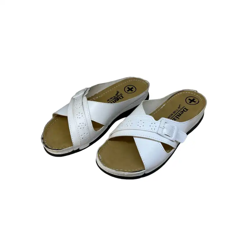 دمپایی زنانه مدل DZR 130 SGK بیاله رنگ سفید