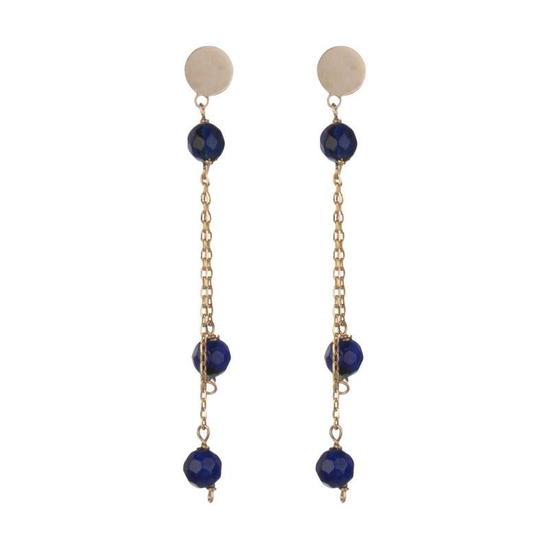 گوشواره طلا 18 عیار زنانه قیراط طرح مروارید کد GH4047