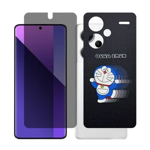 Glass Together model privacy Screen Protector Suitable for Xiaomi Redmi Note 13 Pro Plus Mobile Phone with Back cover sticker