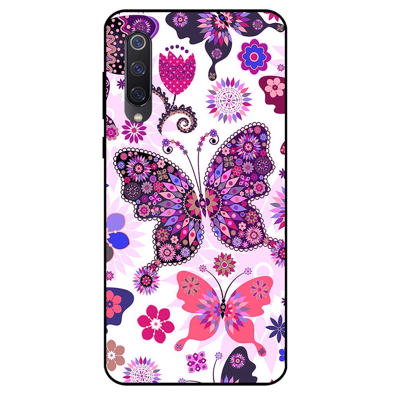 کاور مگافون طرح پروانه مدل 6356 مناسب برای گوشی موبایل شیائومی Mi 9 SE  