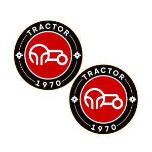 برچسب خودرو طرح تراکتور کد bt4042 بسته 2 عددی