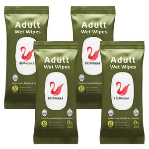 دستمال مرطوب بزرگسالان نیوساد مدل Adult4 چهار بسته 72 عددی