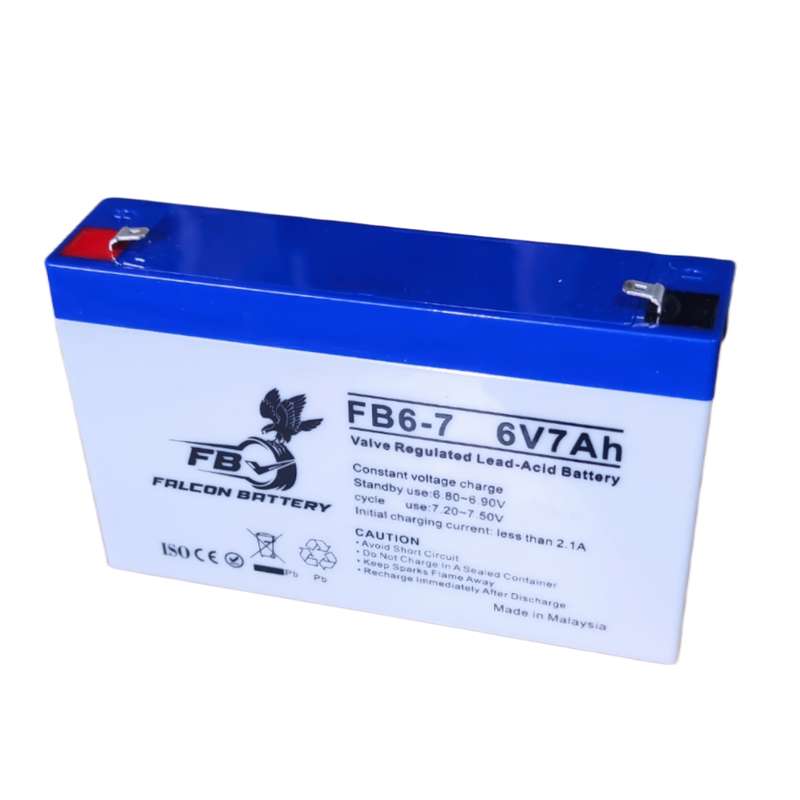 باتری یو پی اس 6 ولت 7 آمپر فالکون مدل 6v7ah