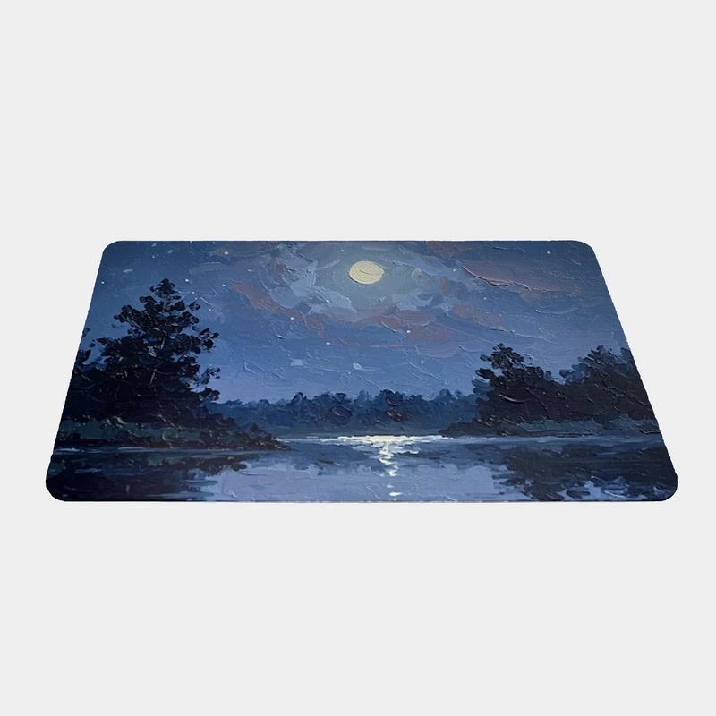 ماوس پد طرح منظره شب سایز 24x37 سانتی متر