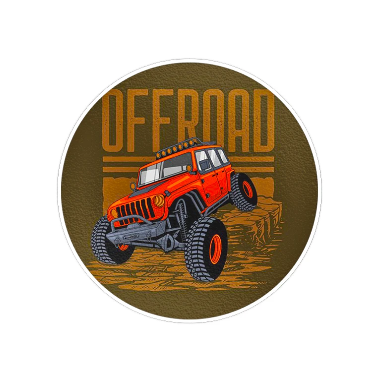 استیکر لپ تاپ ماسا دیزاین طرح OFF ROAD مدل STK935