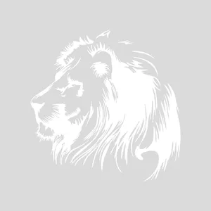 برچسب بدنه خودرو آداک طرح شیر رخ چپ کد Lins01