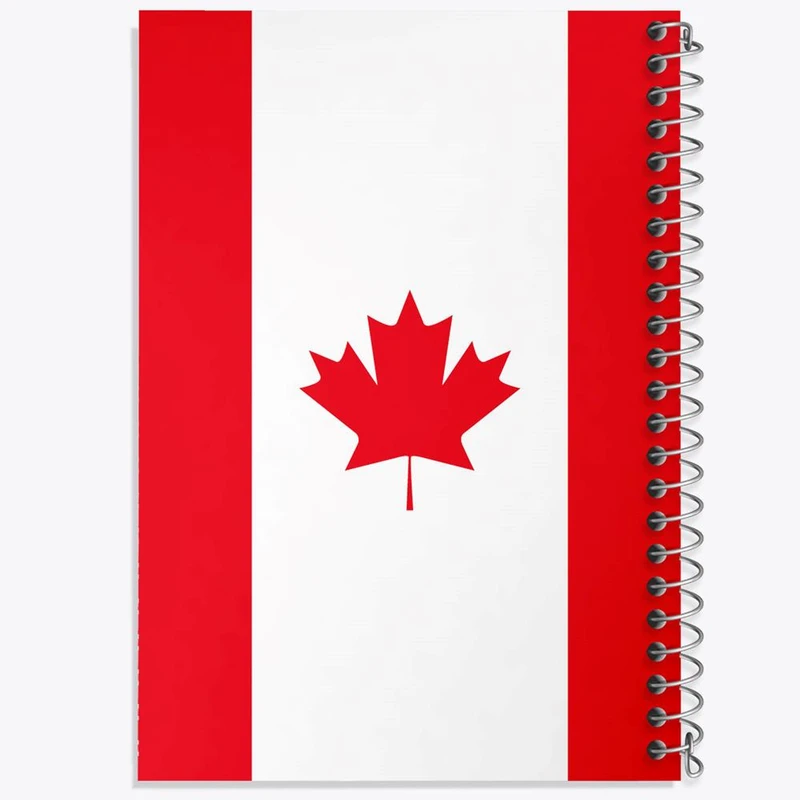 دفتر نت موسیقی 50 برگ خندالو مدل پرچم کانادا کد 20599