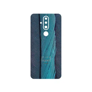 MAHOOT Turquoise feathers Cover Sticker for Nokia X71