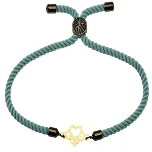 دستبند طلا 18 عیار زنانه الن نار مدل قلب سلطنتي 1217