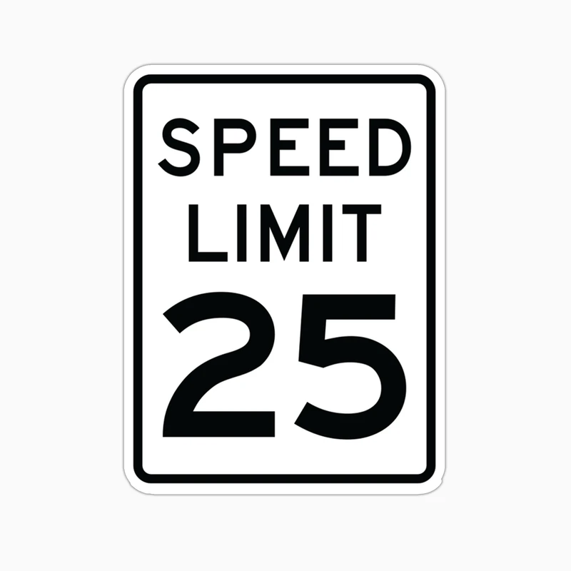 استیکر لپ تاپ و موبایل بووم طرح نوشته مدل Speed Limit کد BM40