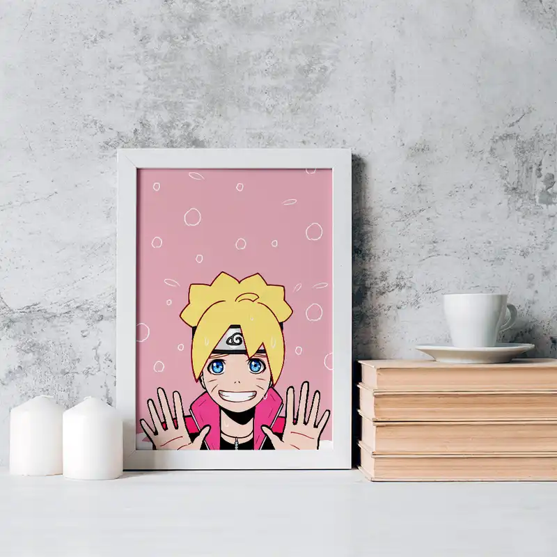 تابلو خندالو مدل بوروتو اوزوماکی انیمه بوروتو کد 15725