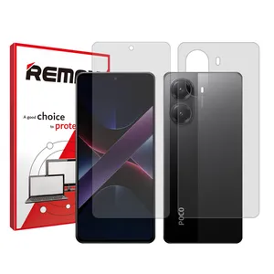 Remax Resistant model Transparent screen protector suitable for Xiaomi Poco X7 Pro mobile phone Along with the phone back protector