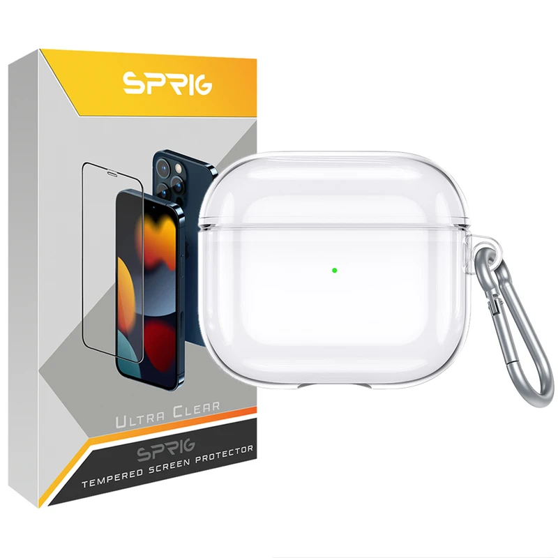 کاور اسپریگ مدل Transparent Guard مناسب برای کیس اپل ایرپاد Airpods 3