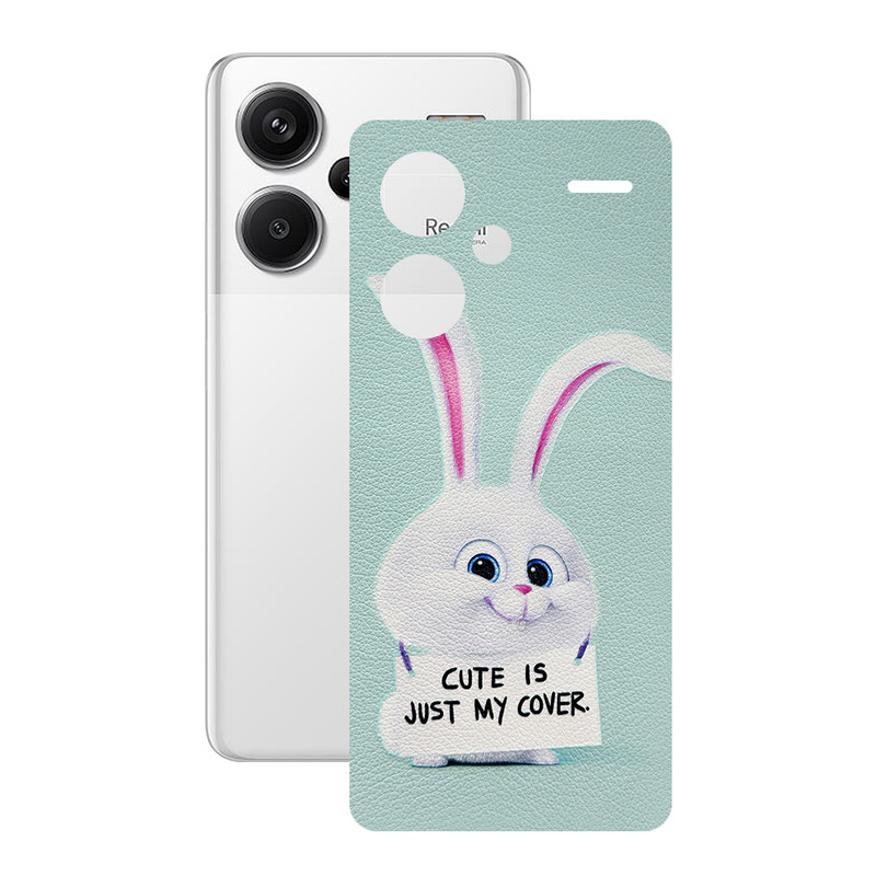 برچسب پوششی ریمکس مدل Leth طرح خرگوش مناسب برای گوشی موبایل شیائومی Redmi Note 13 Pro Plus