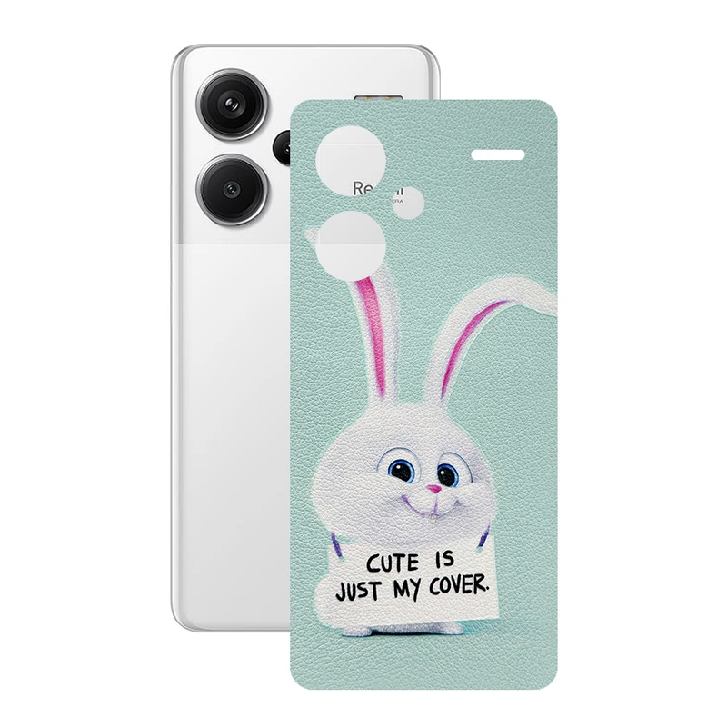 برچسب پوششی ریمکس مدل Leth طرح خرگوش مناسب برای گوشی موبایل شیائومی Redmi Note 13 Pro Plus