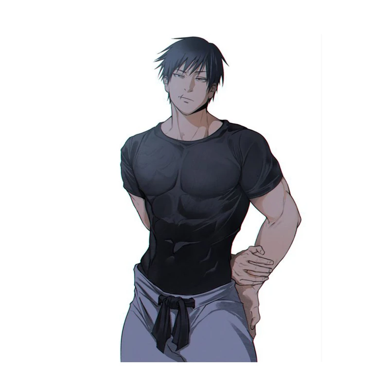 استیکر لپ تاپ و موبایل مدل انیمه طرح جوجوتسو کایسن توجی فوشیگورو Jujutsu Kaisen Toji Fushiguro کد 454