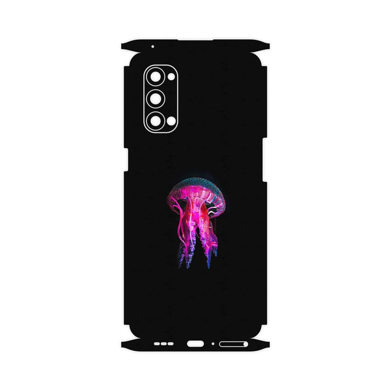 برچسب پوششی ماهوت مدل jellyfish-FullSkin مناسب برای گوشی موبایل اپو Reno4 Pro 5G