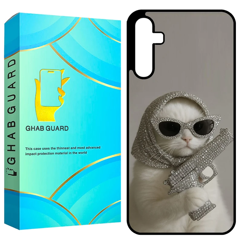 کاور قاب گارد طرح گربه مدل GCHPA35 مناسب برای گوشی موبایل سامسونگ Galaxy A35 5G