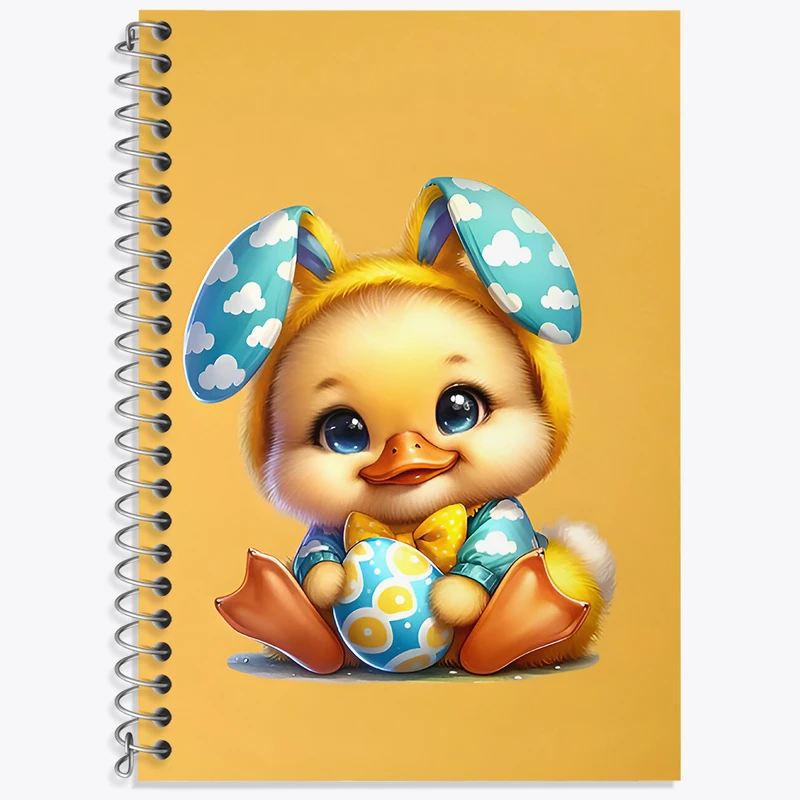 دفتر زبان 50 برگ خندالو مدل سه خط طرح اردک کیوت کد N5764