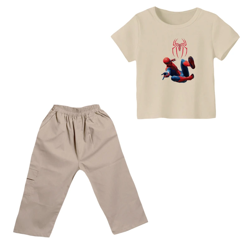 ست تی شرت و شلوارک پسرانه مدل مرد عنکبوتی کد ۲۱