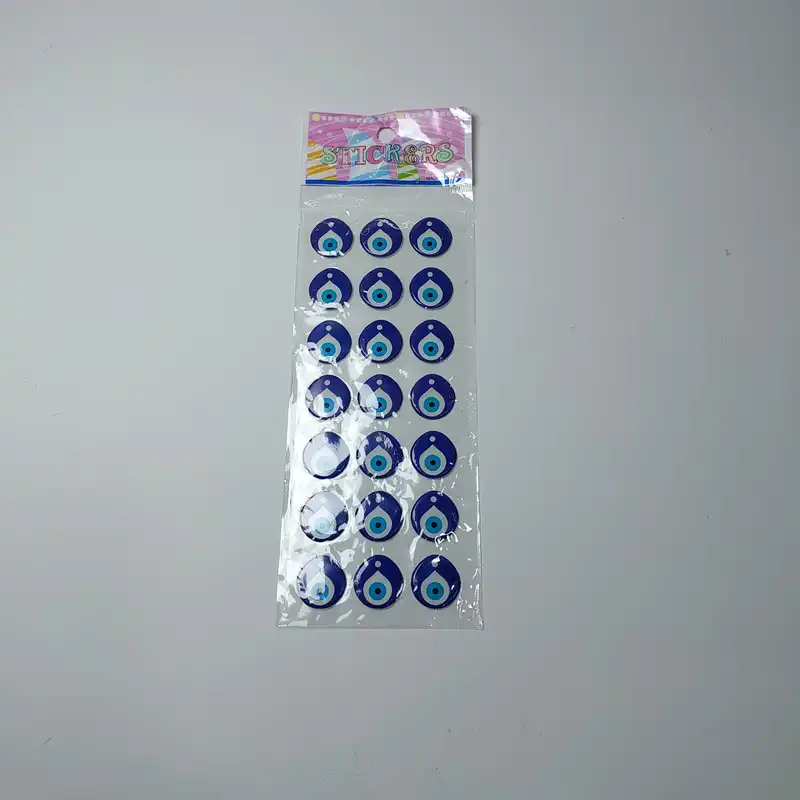 برچسب طرح چشم و نظر بسته 21 عددی