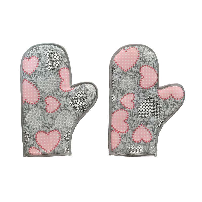 دستکش فر مدل قلبی بسته 2عددی