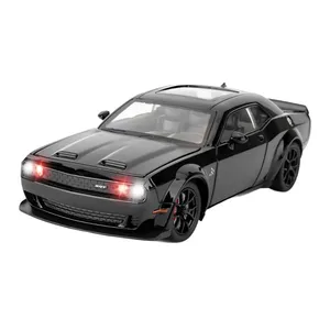 ماکت ماشین ناب سل مدل دوج چلنجر هلکت فلزی کد 1:24 Dodge Challenger Hellcat