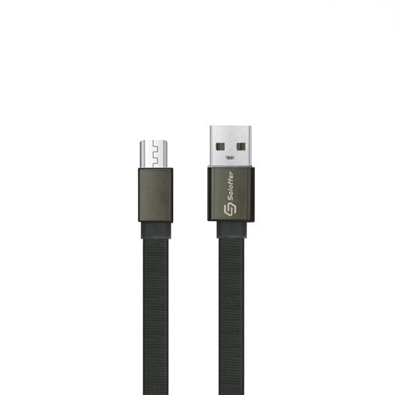 کابل تبدیل USB به microUSB سولوفر مدل CC07 طول 1 متر