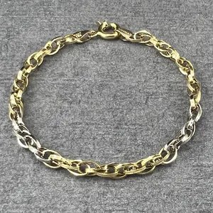 دستبند طلا 18 عیار زنانه دوست خوب مدل شنل کد DK159