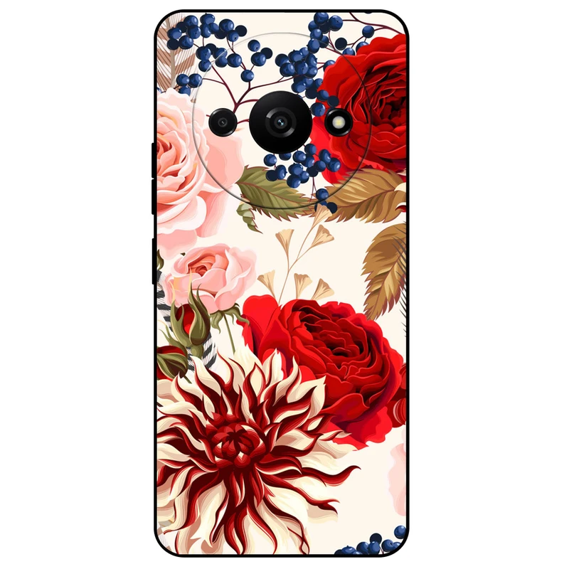 کاور مگافون طرح گل مدل 7350 مناسب برای گوشی موبایل شیائومی Poco C61