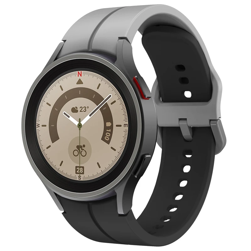 بند اسپریگ مدل Silix OG GRBK مناسب برای ساعت هوشمند سامسونگ Galaxy Watch 4 Classic 46mm