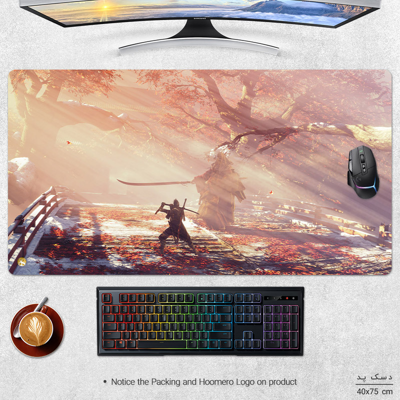 ماوس پد هومرو مدل MX1575 طرح بازی Sekiro
