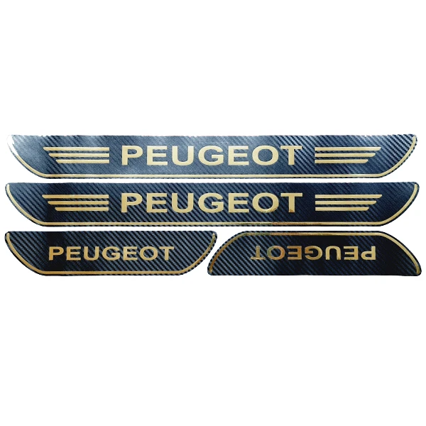  برچسب پارکابی خودرو کد S618 مناسب برای پژو مجموعه 4 عددی 