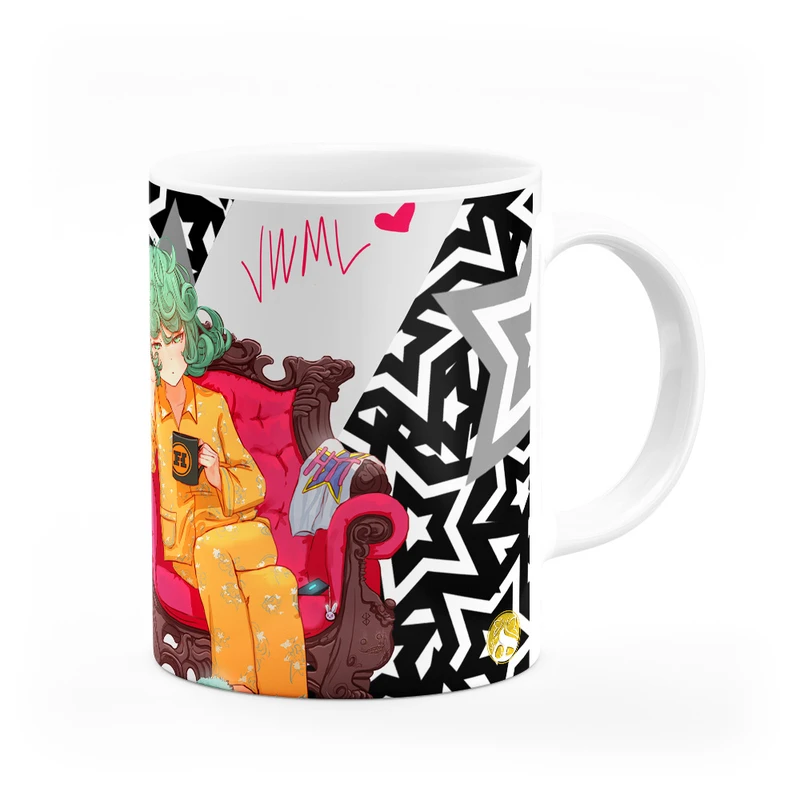 ماگ هومرو طرح انیمه مرد تک مشتی One Punch Man مدل MG2249