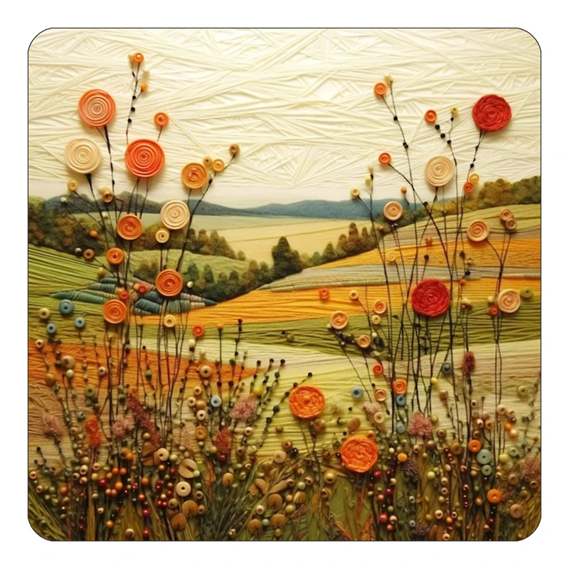 مگنت کاکتی طرح نقاشی رنگ روغن مدل mp73411