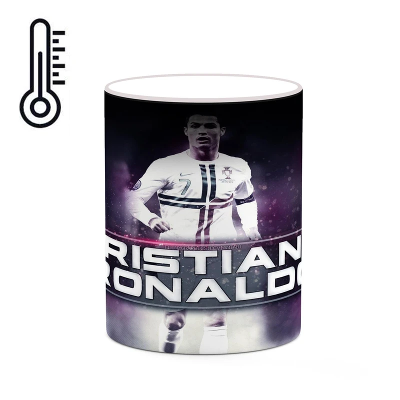 ماگ حرارتی کاکتی طرح Ronaldo رونالدو مدل mgh43012