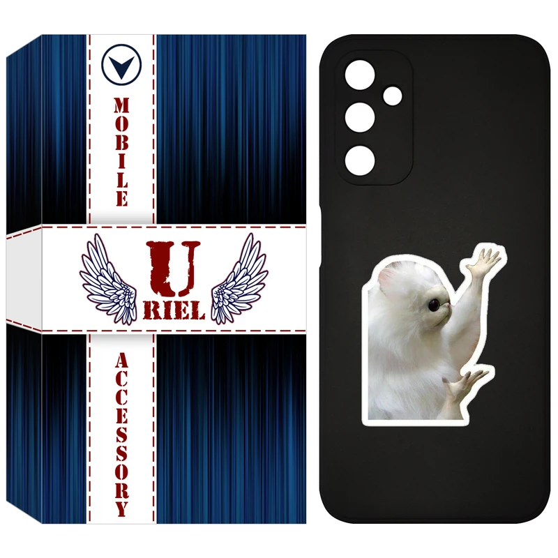 کاور یوریل مدل KSH کد 89 طرح میمون سفید مناسب برای گوشی موبایل سامسونگ Galaxy M14