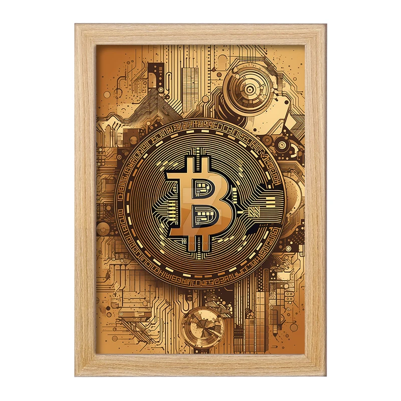 تابلو خندالو مدل بیت کوین (Bitcoin) کد F1638