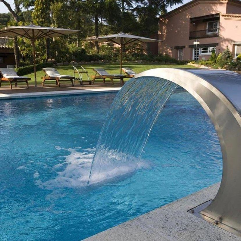 آبنما استخری مدل کرتین قوسی 60×45 استیل