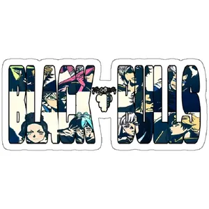استیکر لپ تاپ مدل Black Clover Black Bulls Yami Asta Noelle Zora
