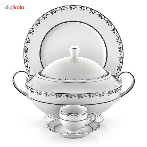 سرویس غذاخوری 86 پارچه شفر طرح Mega کد 5035